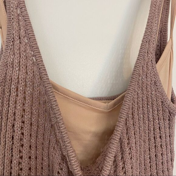 LPA Olenna Sleeveless Knit Lined Dress in Mauve Size Medium - Picture 7 of 11
